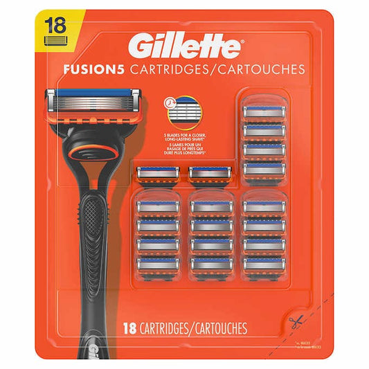 Gillette Fusion5 Men's Razor Blade Refills, 18 Refills - canavitam