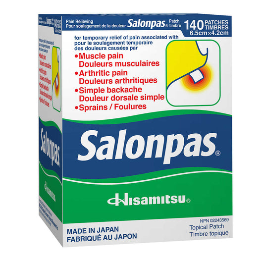 Salonpas Pain Relieving Patch, 140 patches - canavitam