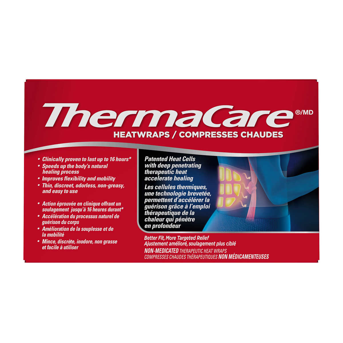 Thermacare Advanced Back Pain Therapy, 6 Heatwraps - canavitam