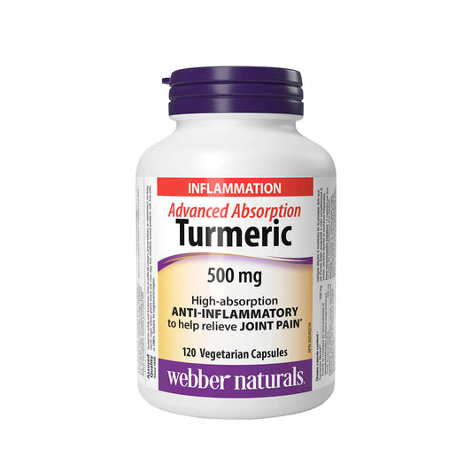 webber naturals Turmeric Advanced 500 mg , 120 Capsules - canavitam