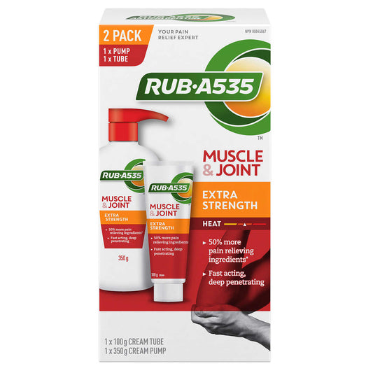 Rub A535 Muscle & Joint Extra Strength Heating Cream, 350 g + 100 g - canavitam