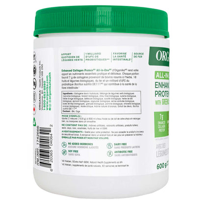 Organika Enhanced Collagen Protein All in One, 57 Servings - 600g - canavitam