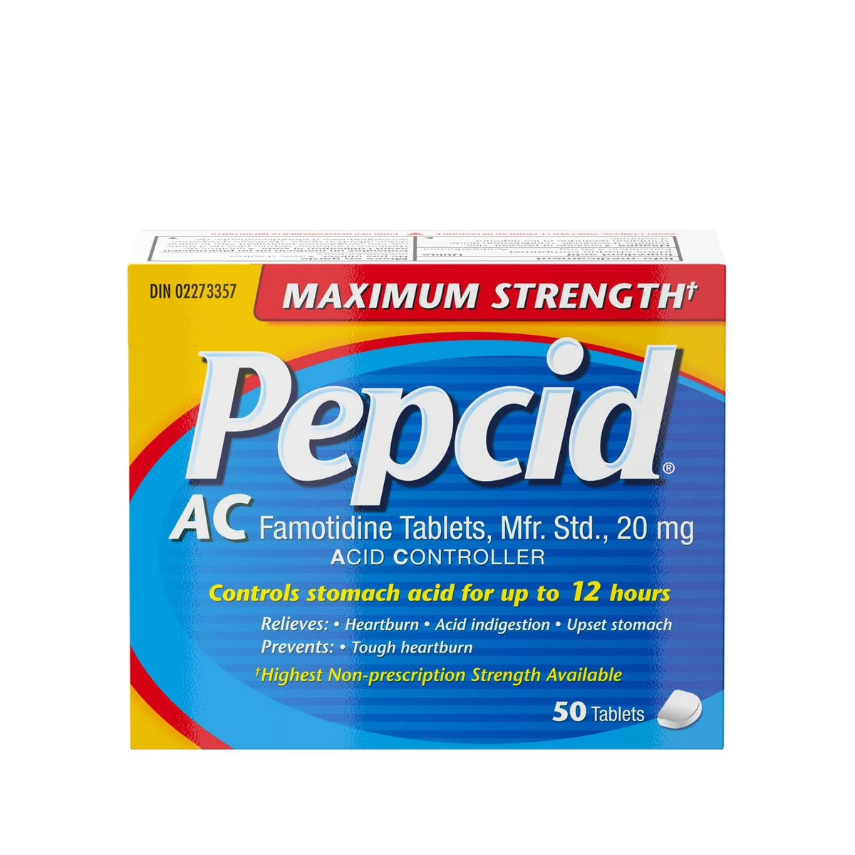 Ac Fast Pepcid AC Maximum Strength 20 mg – Fast & Long‑Lasting Heartburn Relie ...