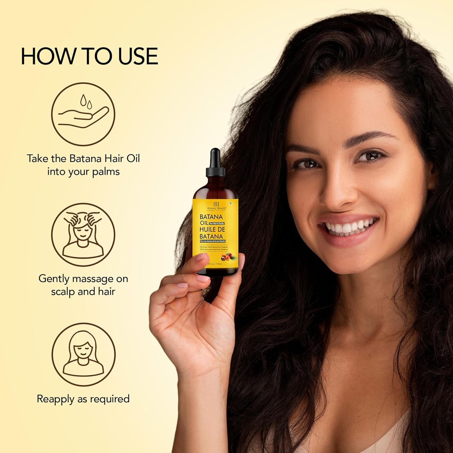 Botanic Hearth Raw Batana Oil 4oz | 100% Pure Unrefined Hair & Skin Oil - canavitam