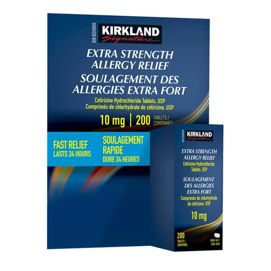 Kirkland Signature Aller-Tech Extra Strength Allergy Relief – 200 Tablets - canavitam