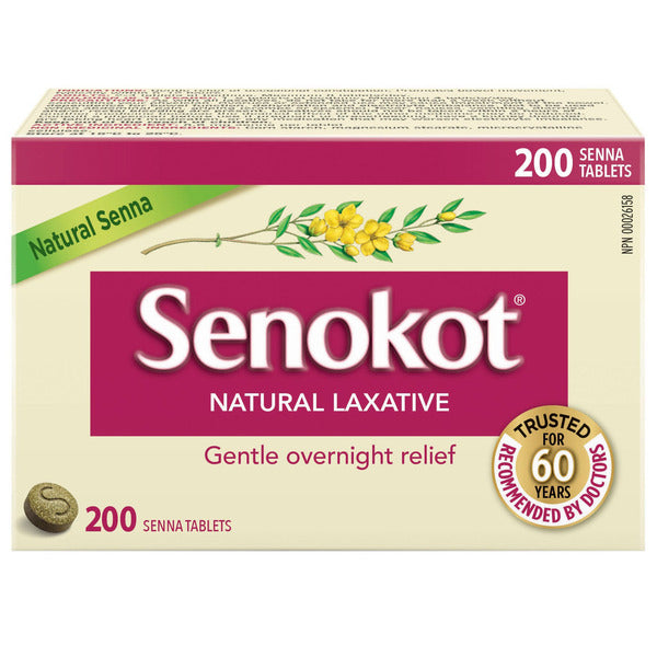 Senokot Natural Source Laxative – 200 Tablets - canavitam