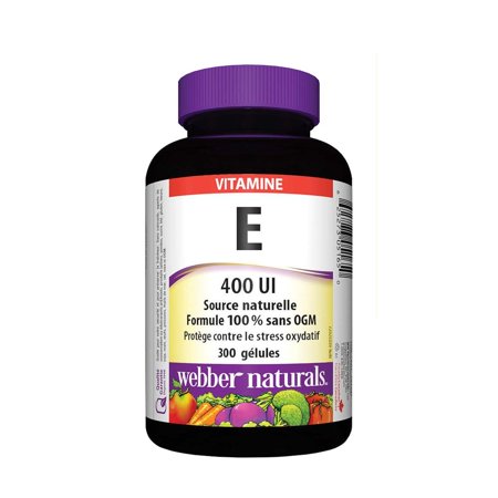 webber naturals Vitamin E 400 IU Softgels, 300-count - canavitam
