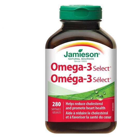 Jamieson Omega-3 select-  280 Softgels - canavitam