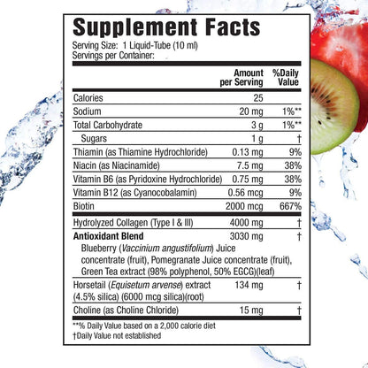 Applied Nutrition Liquid Collagen with biotin Skin Revitalization, 20-count - canavitam
