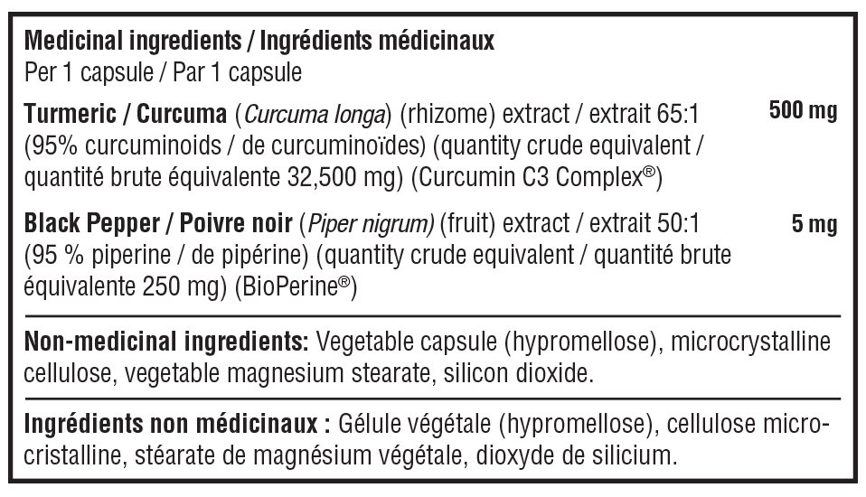 youtheory Turmeric Extra Strength 500 mg - 120 Veggie Capsules - canavitam