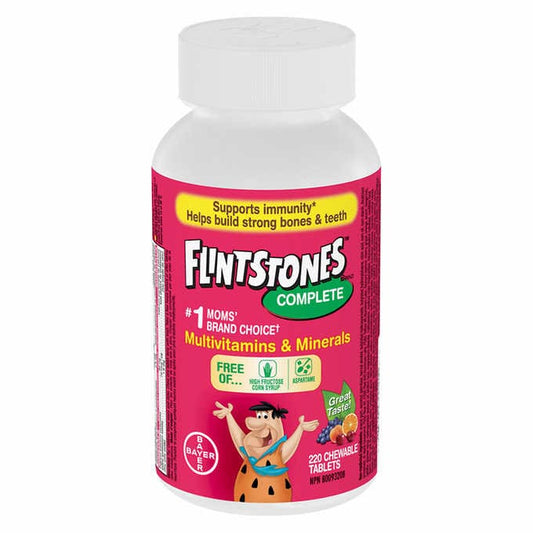 Flintstones Complete Multivitamins - 220 Chewable Tablets - canavitam