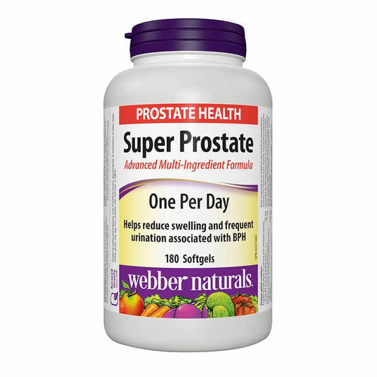 webber naturals Super Prostate Advanced Multi-Ingredient Formula Softgels, 180-coun - canavitam