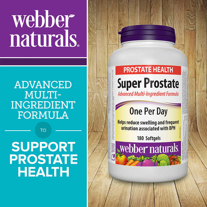 webber naturals Super Prostate Advanced Multi-Ingredient Formula Softgels, 180-coun - canavitam