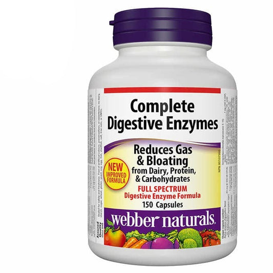 webber naturals Complete Digestive Enzymes -  150 capsules - canavitam