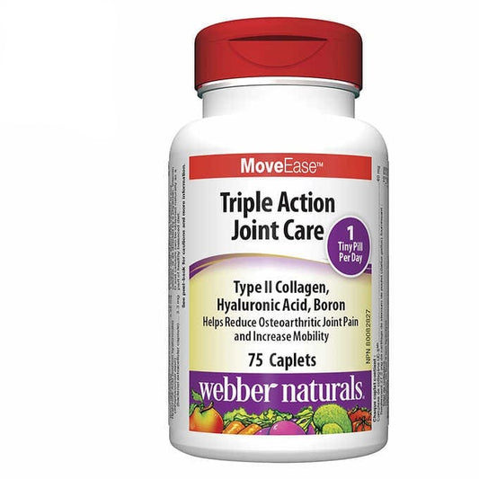 webber naturals Triple Action Joint Care - 75 caplets - canavitam