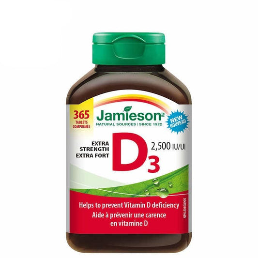 Jamieson Vitamin D3 2500IU. - 365 capsuls - canavitam
