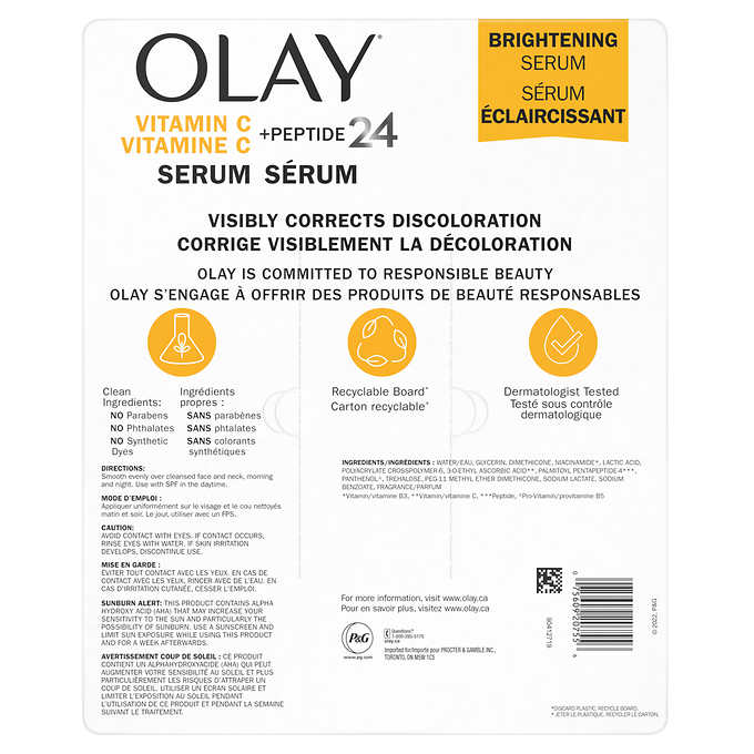 Olay Serums Vitamin C + Peptide 24 Serum, 40 mL - canavitam