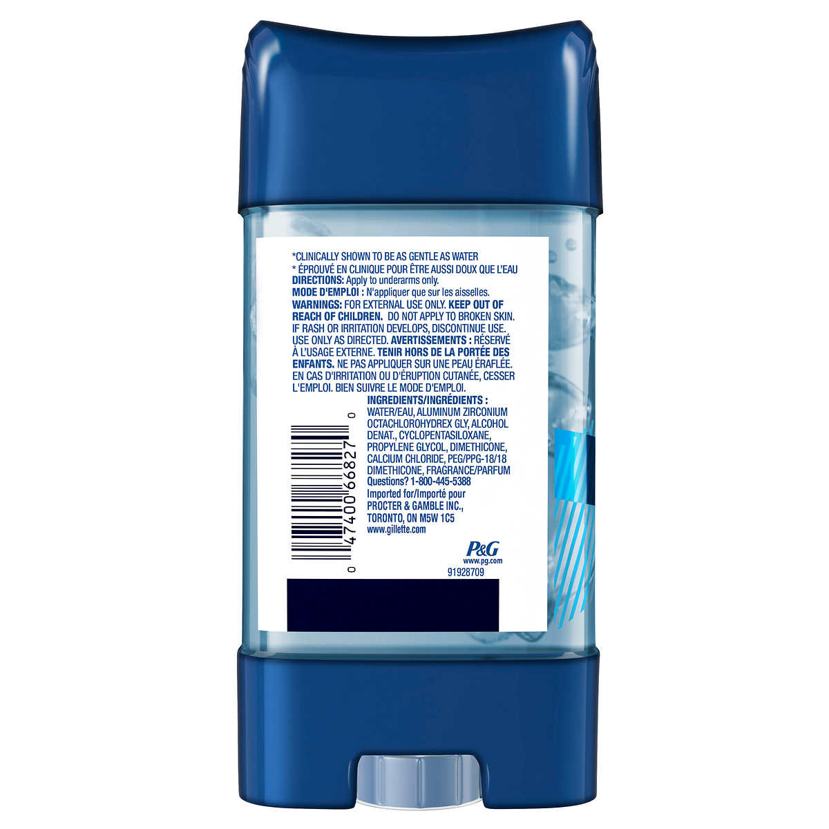 Gillette Antiperspirant Deodorant, Clear Gel, Cool Wave 108 g - canavitam