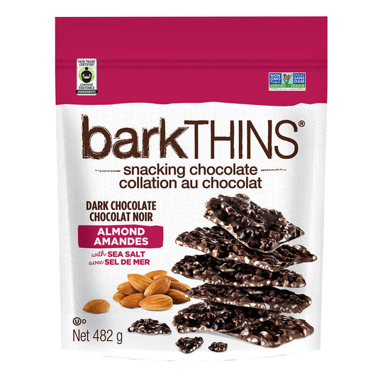 Barkthins Dark Chocolate Almonds, 482 g - canavitam