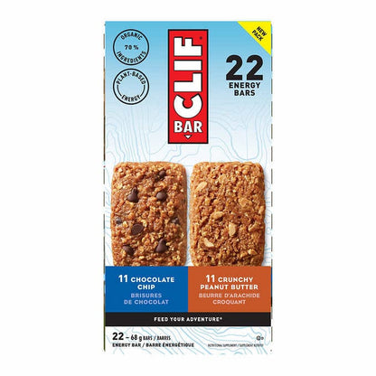 Clif Bar Variety Pack, 22 × 68 g - - canavitam
