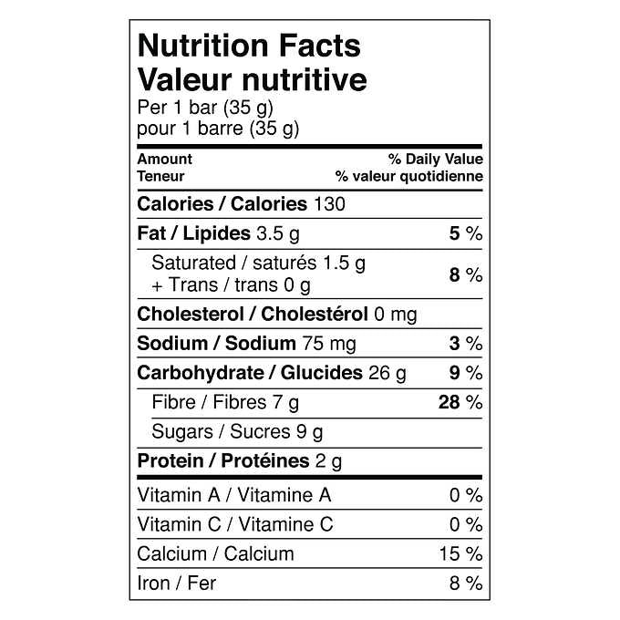 Fibre 1 Chewy Bars Oats & Chocolate, 30 × 35 g - canavitam