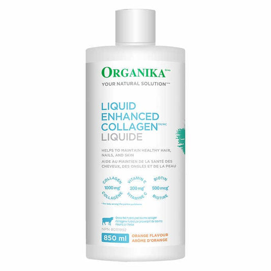 Organika Liquid Collagen - Collagen + vitamin C + Biotin -  850ML - canavitam