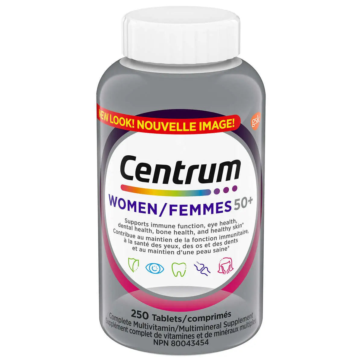 Sentum Supplement Centrum Complete Multivitamin and Mineral Supplement for Women 50+, 25 ...
