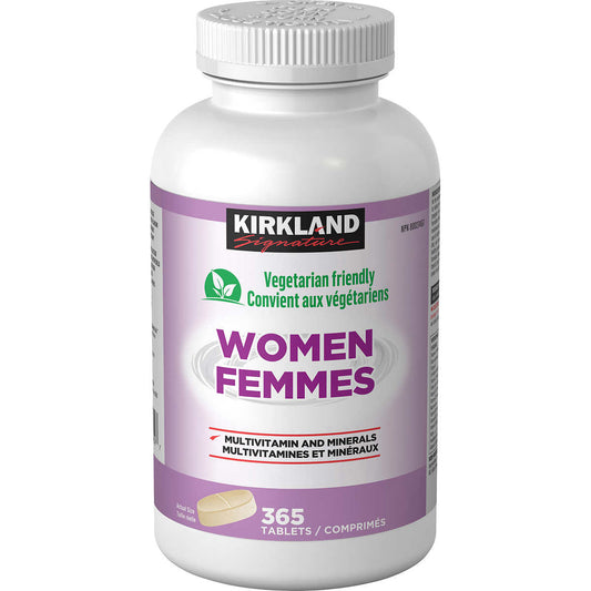 Kirkland Signature Women Multivitamin, 365 Tablets - canavitam