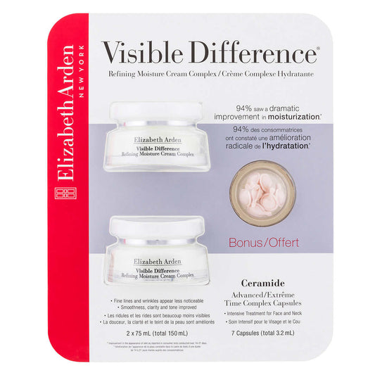 Elizabeth Arden Visible Difference Refining Moisture Cream, 2 x 75 mL - canavitam
