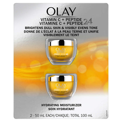 Olay Regenerist Vitamin C + Peptide 24 Face Moisturizer-  2 x 50 mL - canavitam