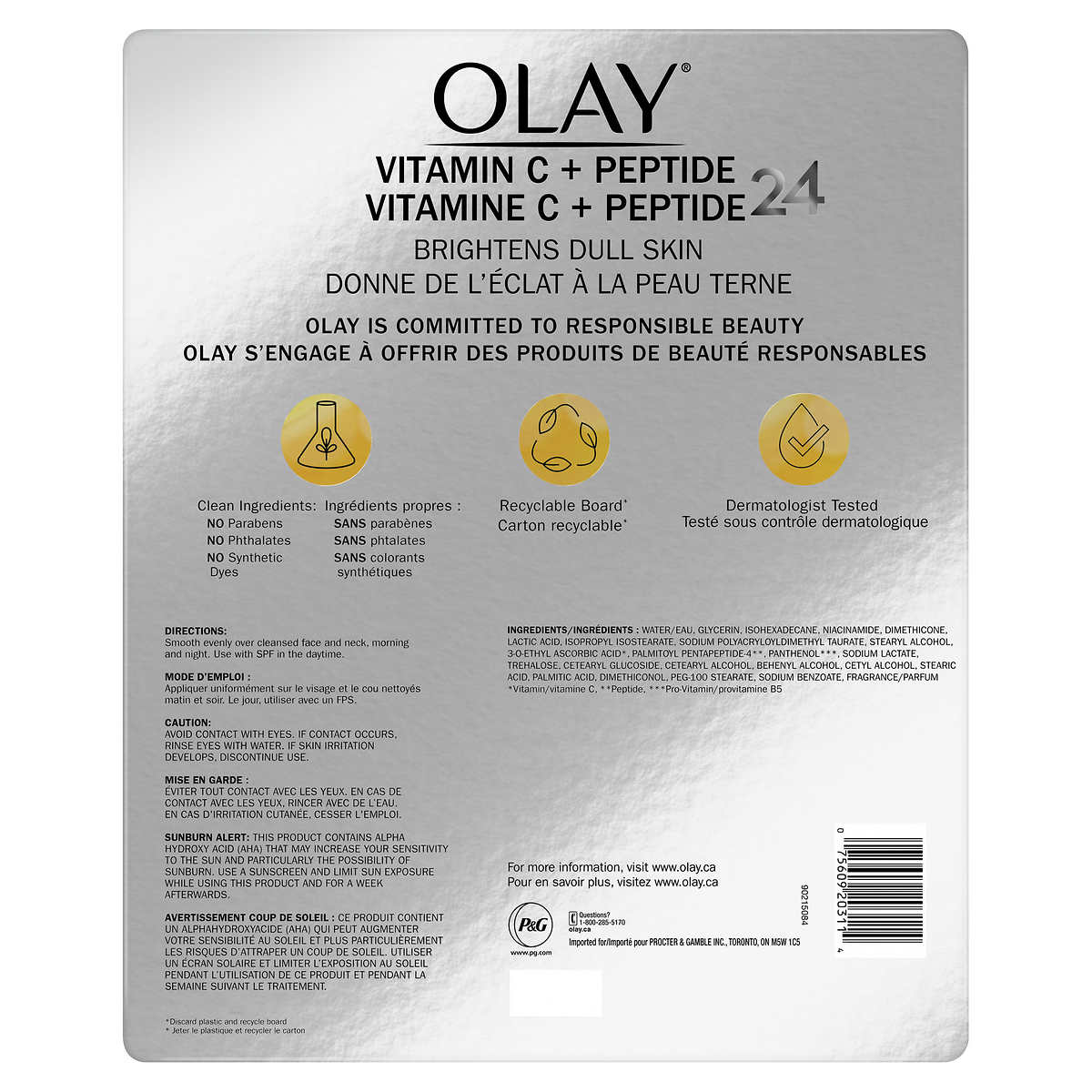 Olay Regenerist Vitamin C + Peptide 24 Face Moisturizer-  2 x 50 mL - canavitam