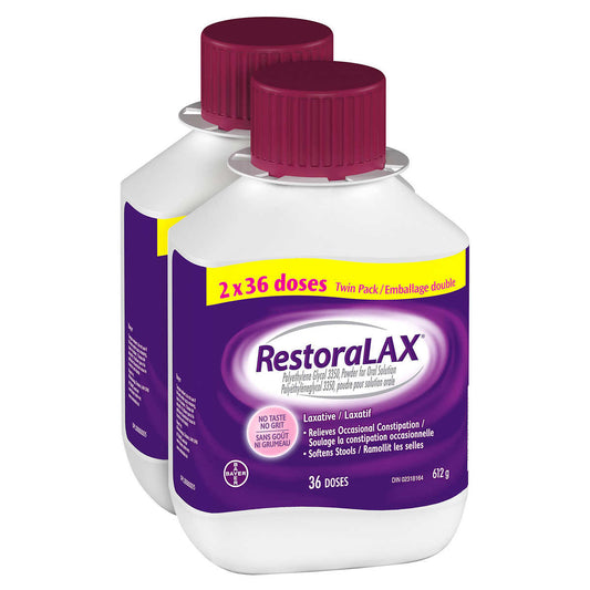 RestoraLAX Laxative - 36 Doses, 2-pack - canavitam